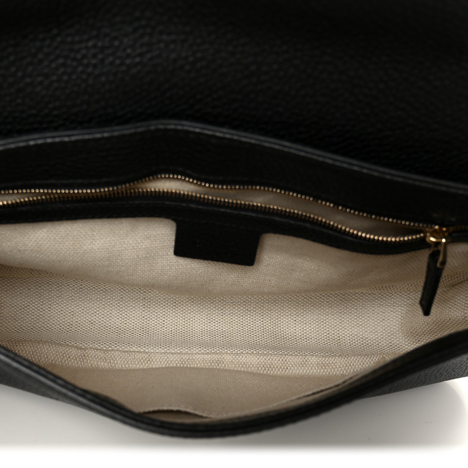 Gucci Pebbled Calfskin Medium Soho Flap Crossbody Black 5 of 11