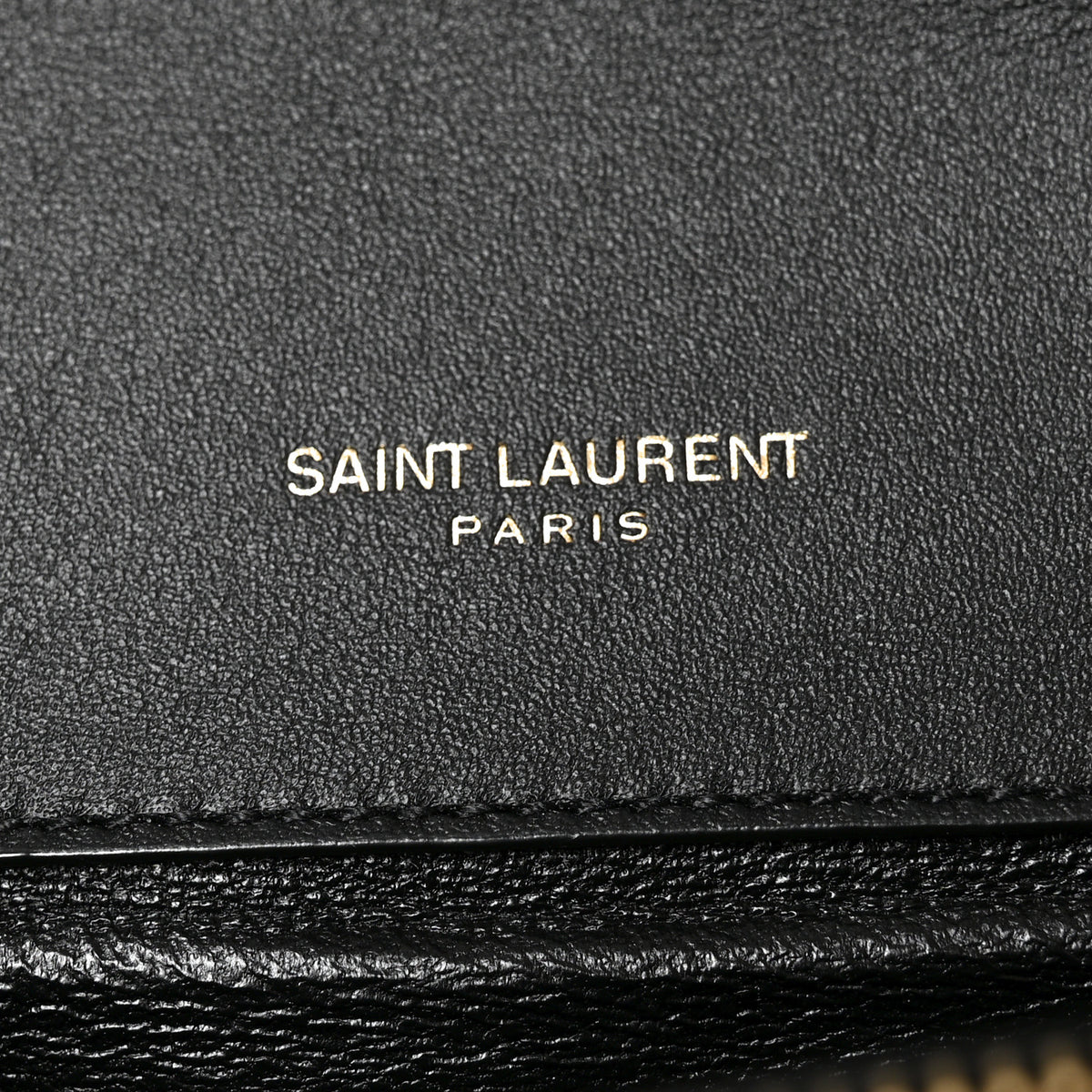 Saint Laurent Nubuck Shearling Quilted Medium Gaby Satchel Black 6 of 10