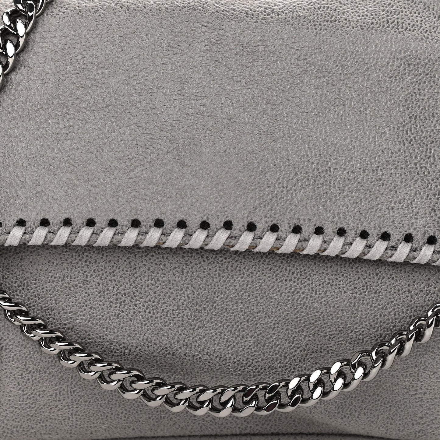 Shaggy Deer Mini Falabella Crossbody Bag Grey