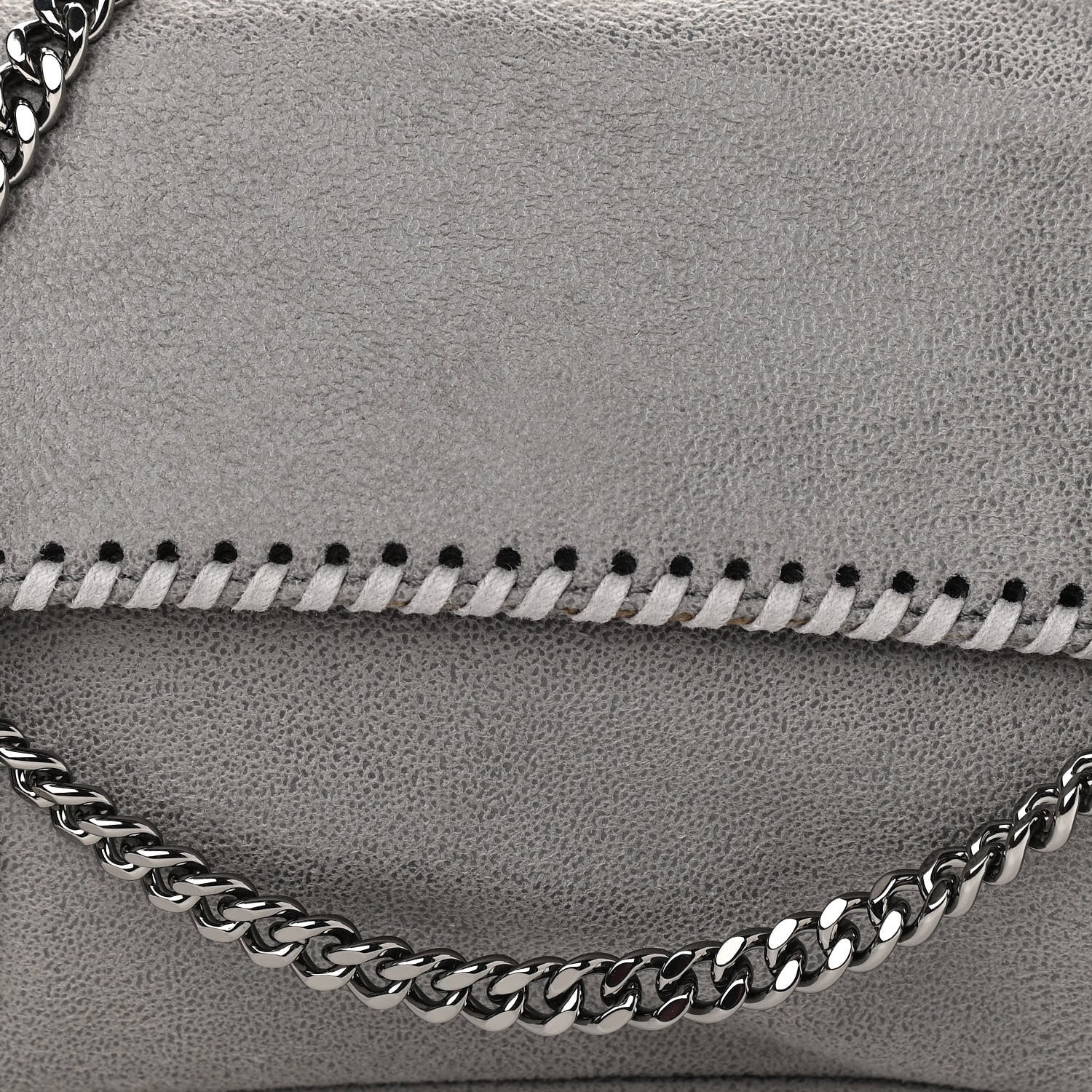 Stella McCartney Shaggy Deer Mini Falabella Crossbody Bag Grey 8 of 10