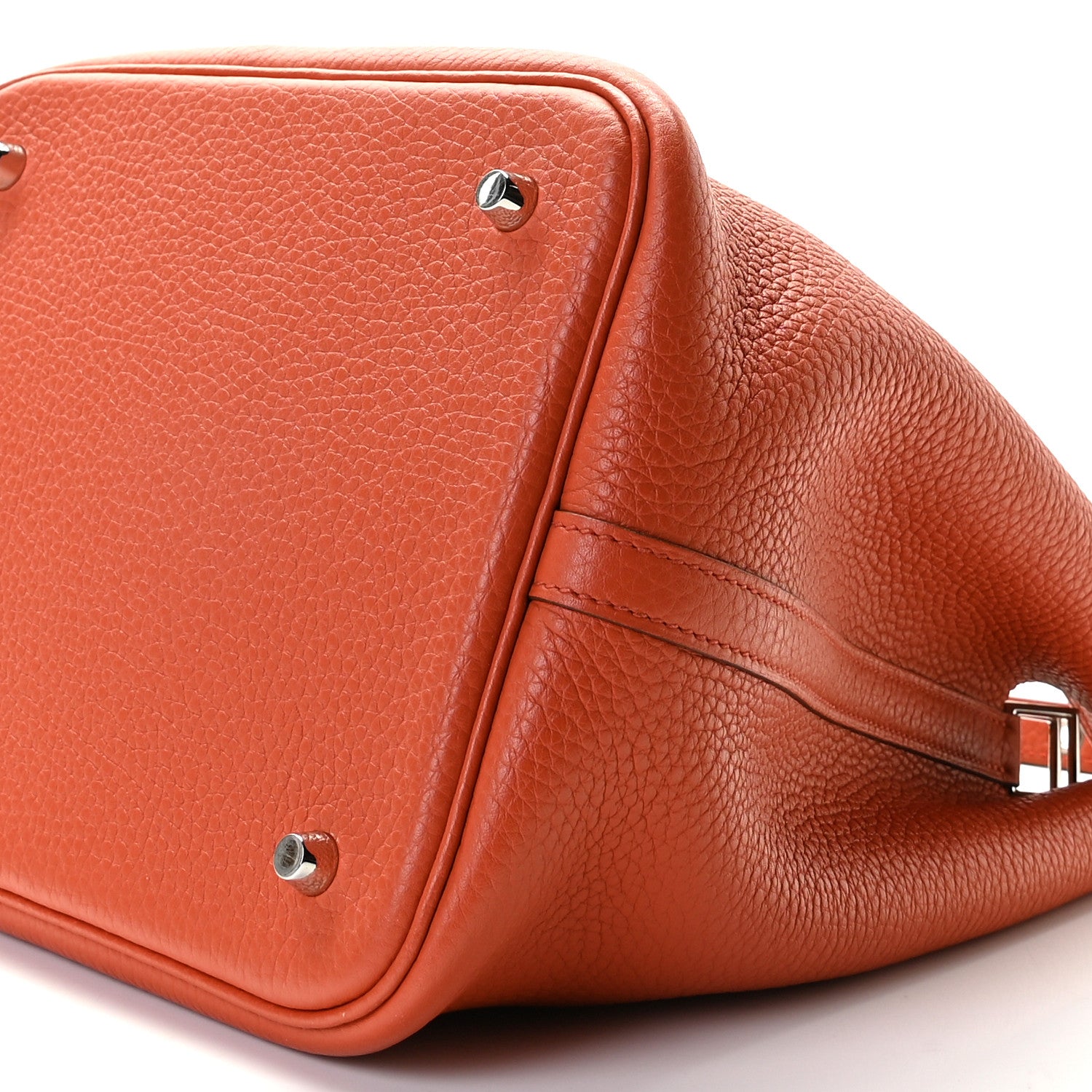 Hermes Taurillon Clemence Picotin Lock 22 MM Terre Battue 7 of 7