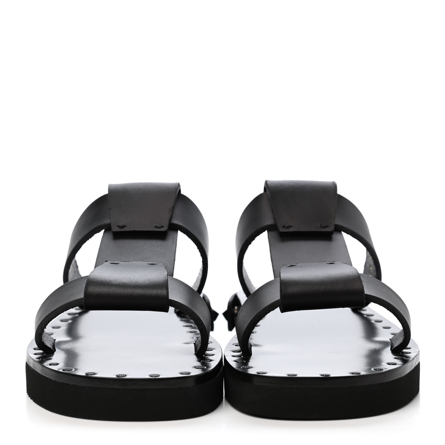 Valentino Garavani Calfskin Slip On 25mm Platform Sandals 37 Black 2 of 13