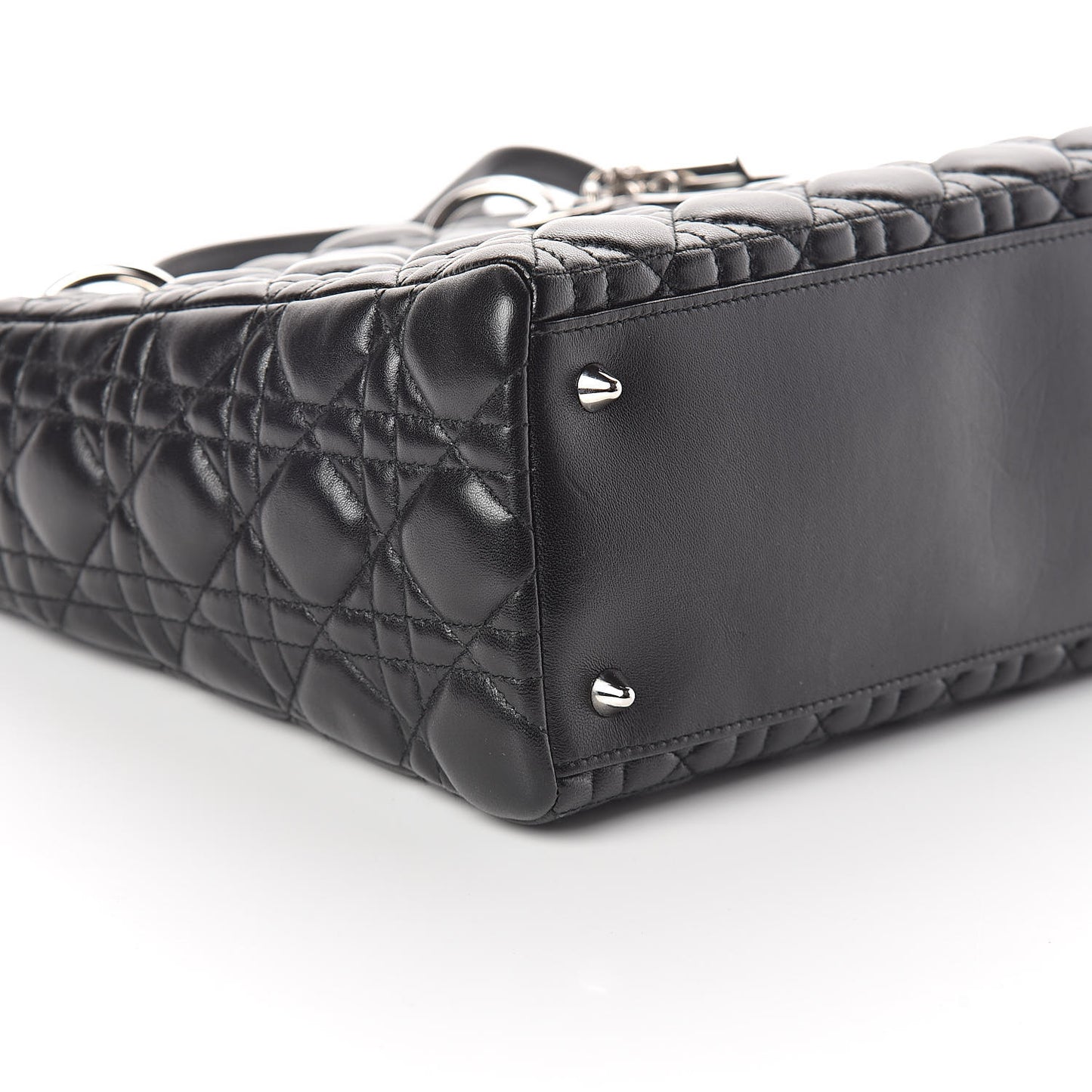 Lambskin Cannage Medium Lady Dior Black