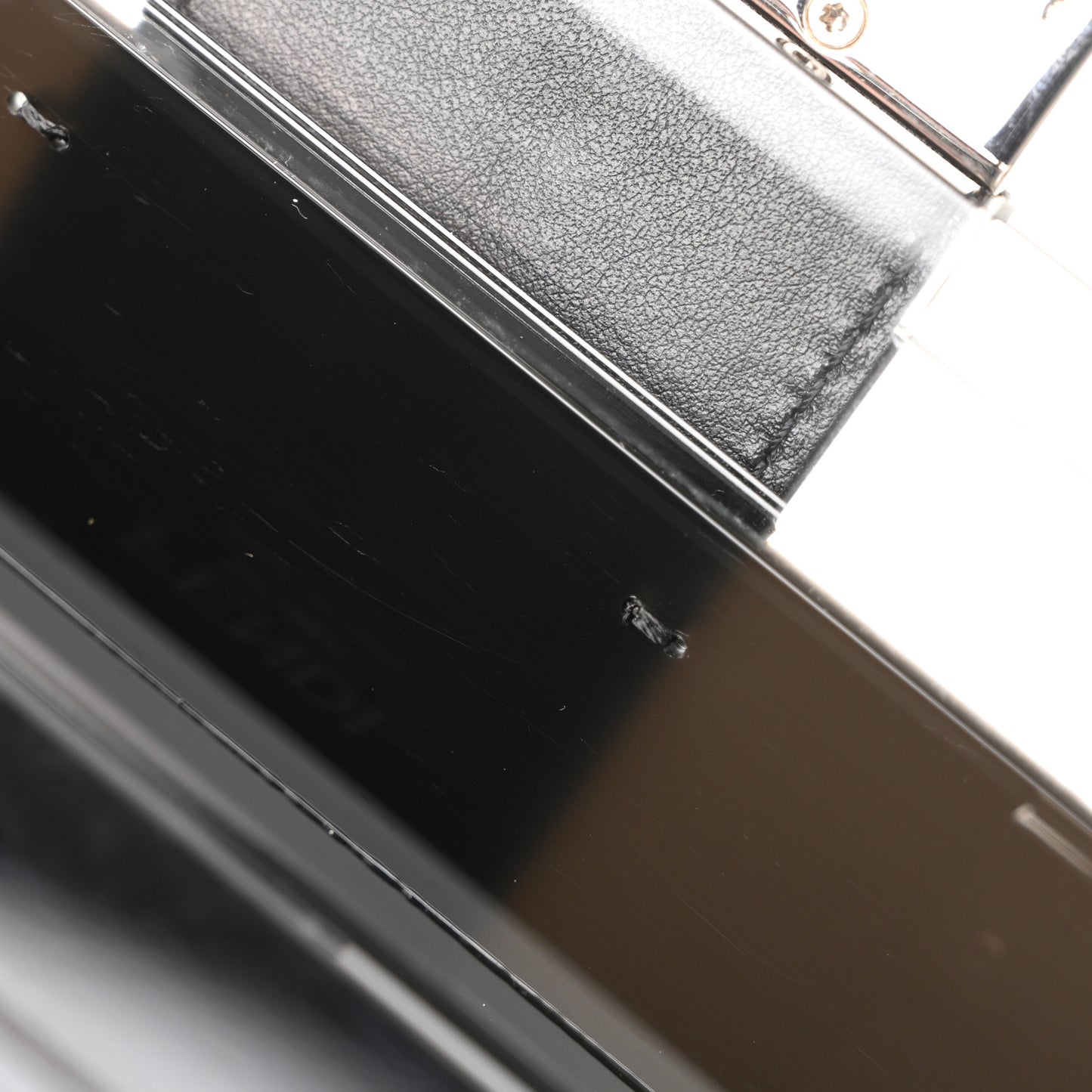Plexiglass Vitello Mini Baguette Trunk Black Transparent