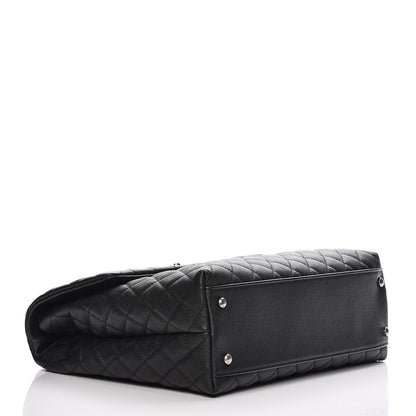 Chanel Caviar Lizard Quilted Large Coco Handle Flap Black 5 of 8