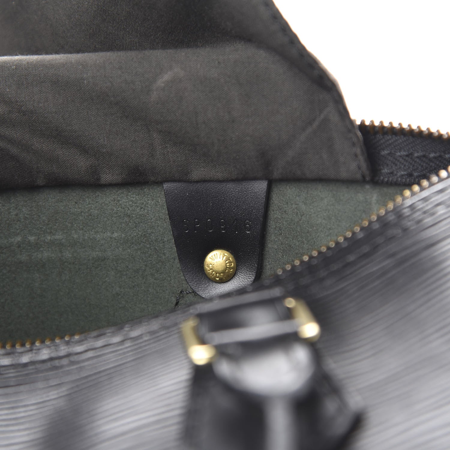 Louis Vuitton Epi Speedy 25 Black 9 of 10