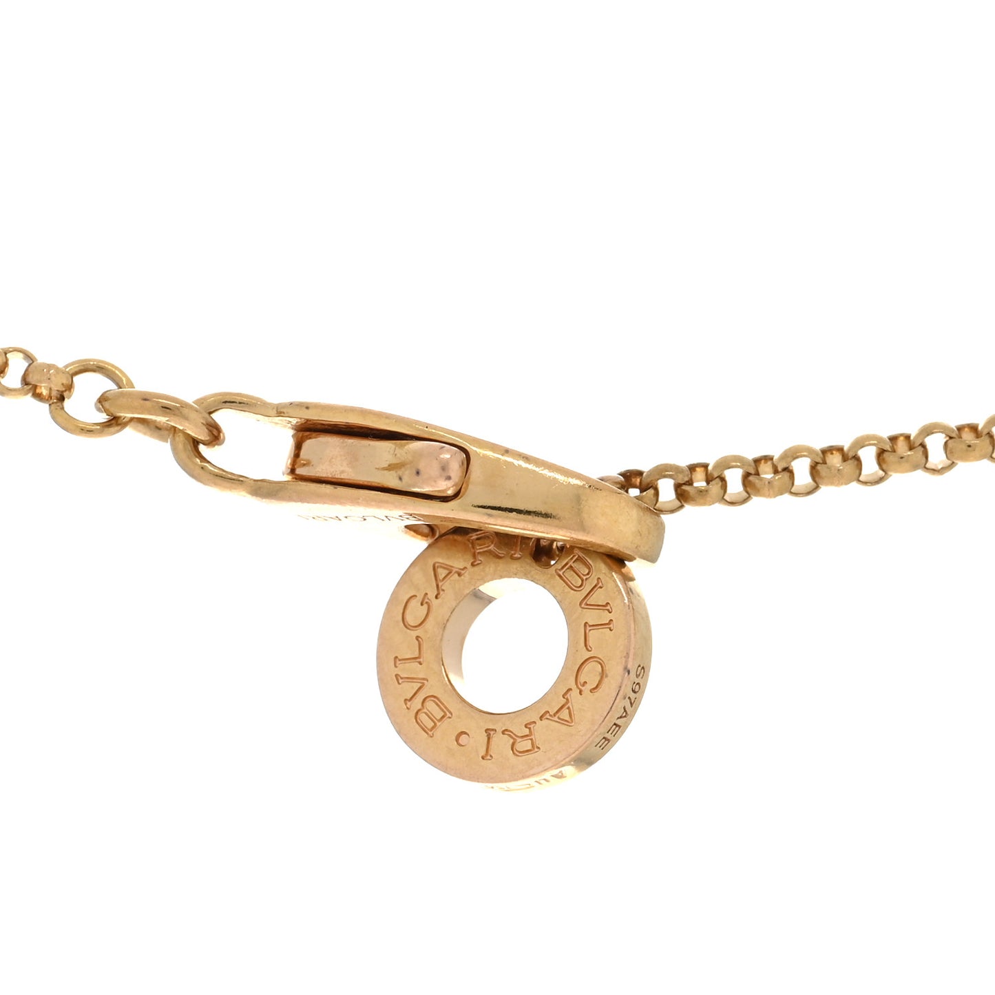 18K Rose Gold Mother of Pearl BVLGARI BVLGARI Pendant Necklace