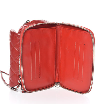 Chanel Lambskin Quilted WOC Mini Flap Red 6 of 19