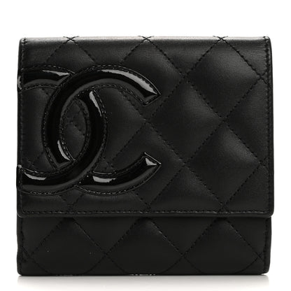 Chanel Calfskin Quilted Cambon Flap Wallet Black 1 of 11