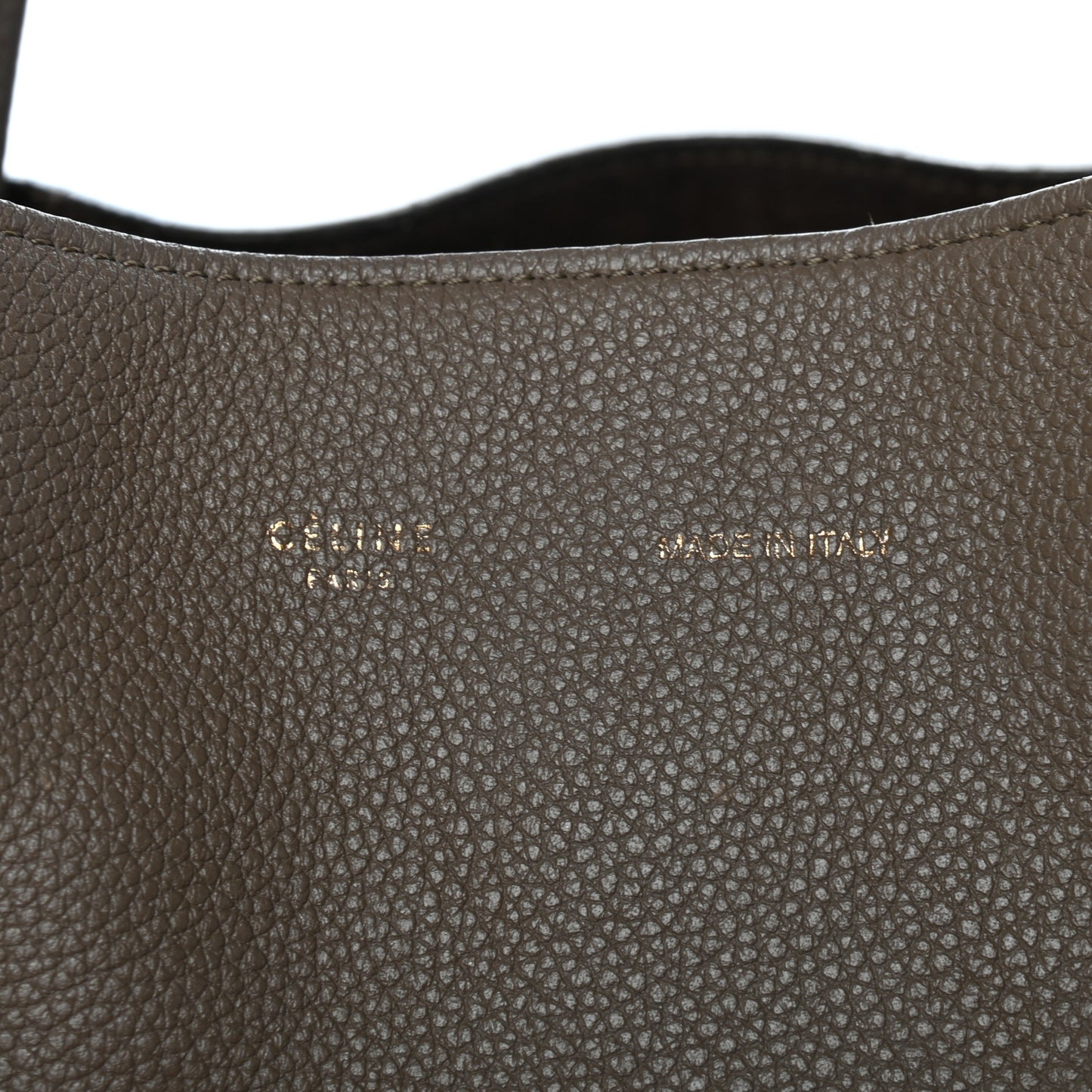 Soft Grained Calfskin Small Belt Cabas Phantom Taupe