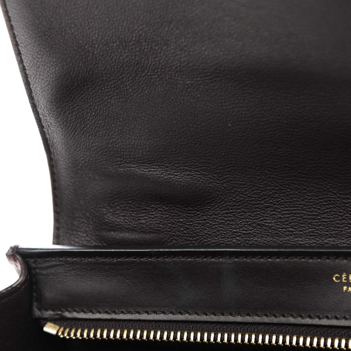 Smooth Calfskin Small Tri-Color Trapeze Red