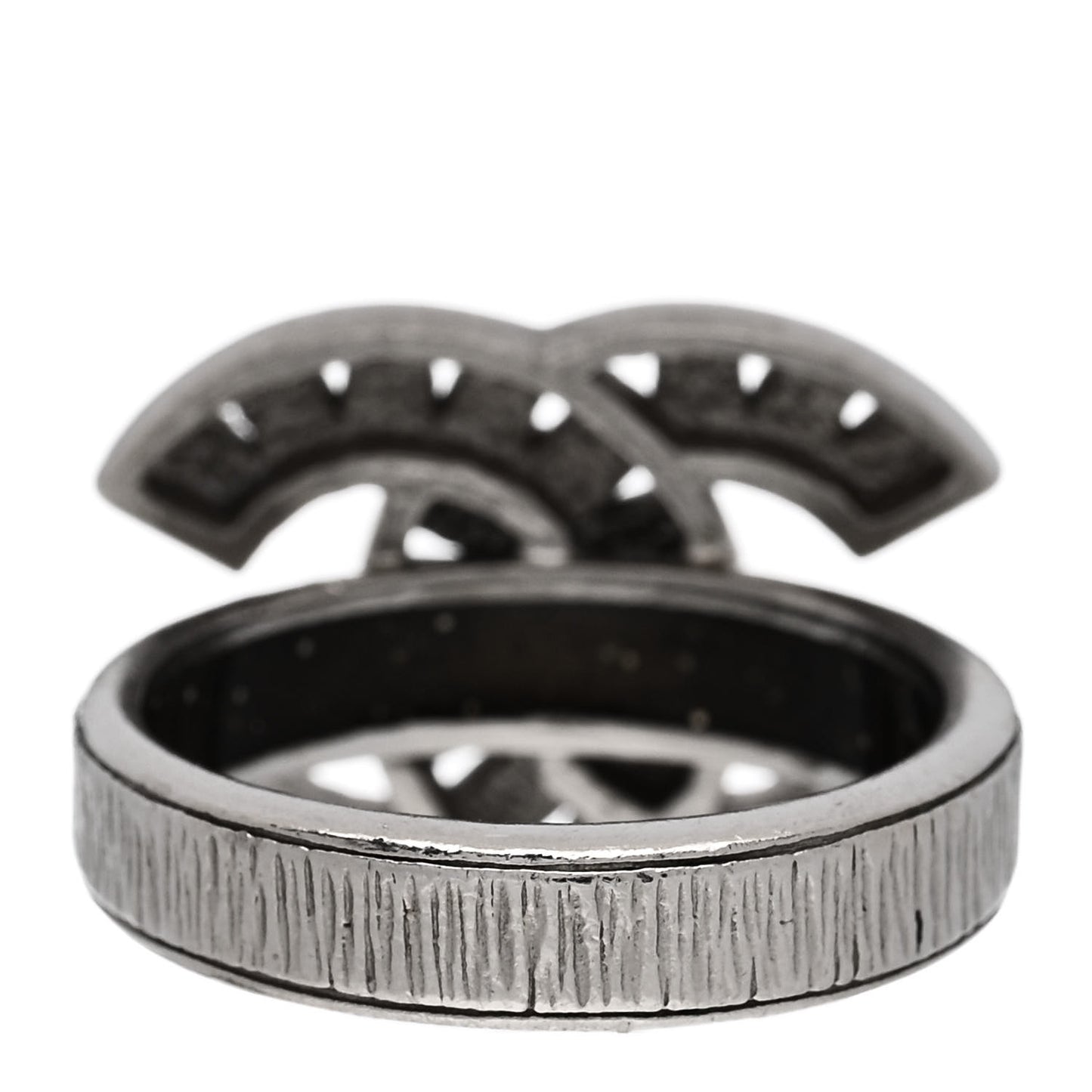 Crystal CC Ring 52 6 Silver