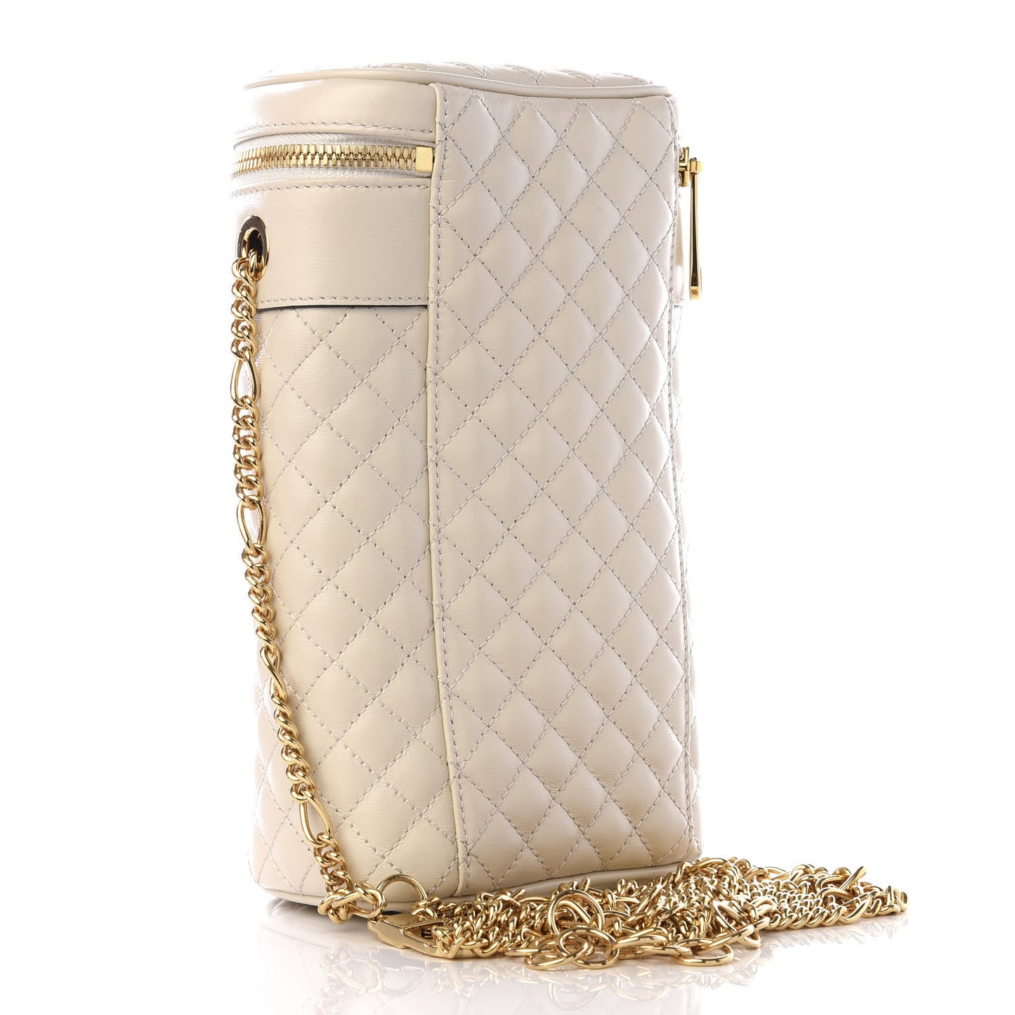 Calfskin Trapuntata Zumi Belt Bag Off White