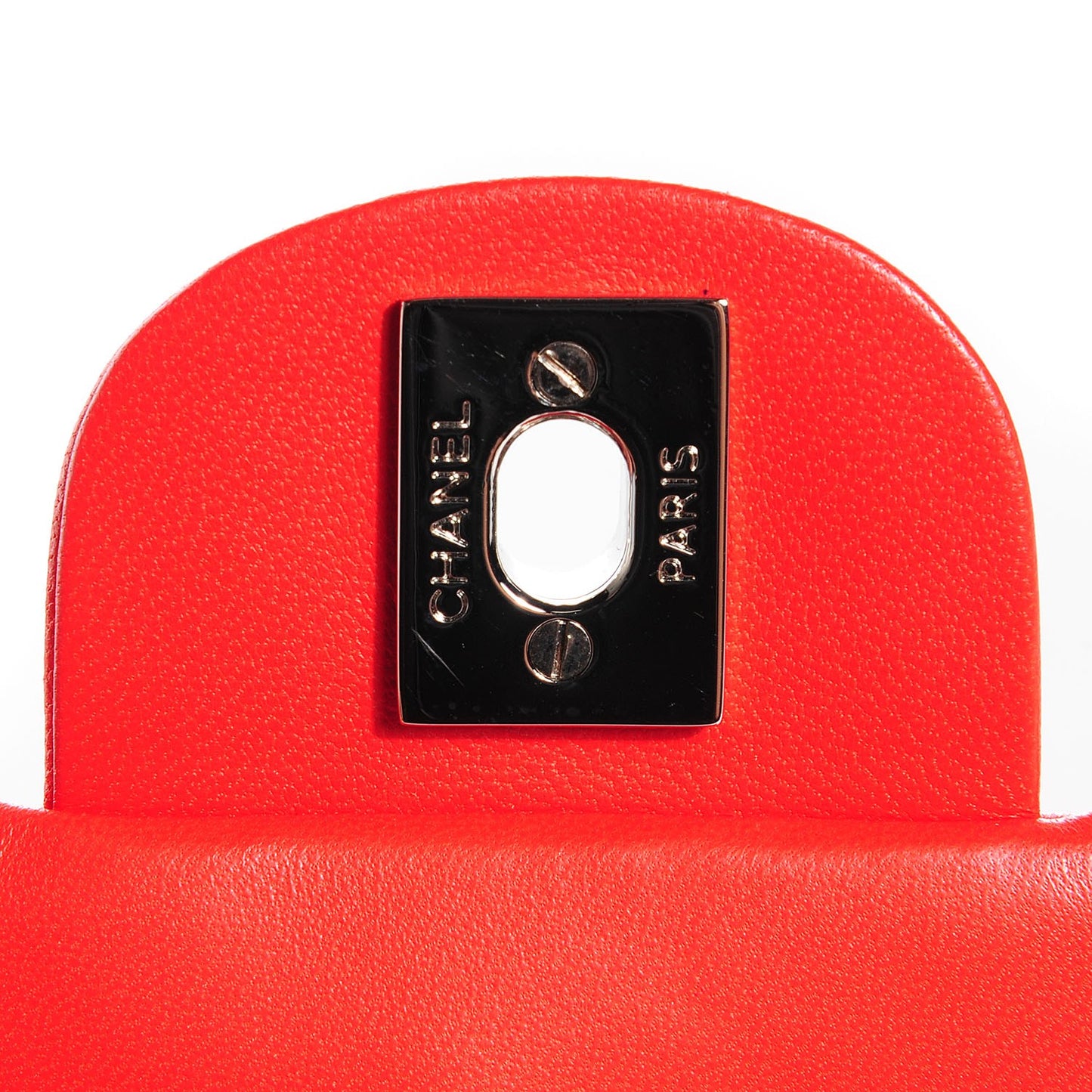 Calfskin Ultimate Stitch Mini Flap WOC Bag Light Red