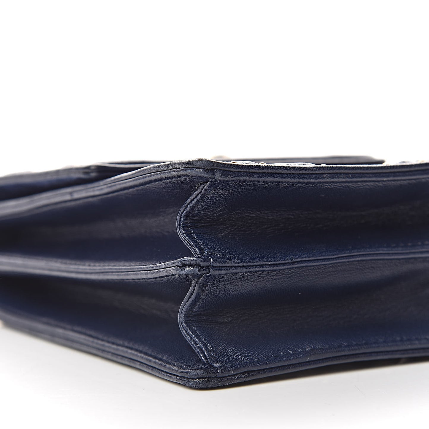 Lambskin Studded Vertical Diorama Indigo