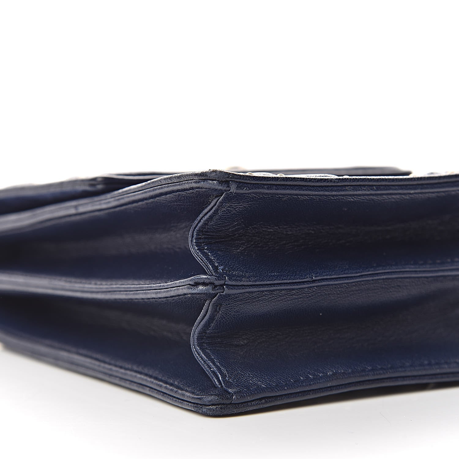 Christian Dior Lambskin Studded Vertical Diorama Indigo 9 of 10