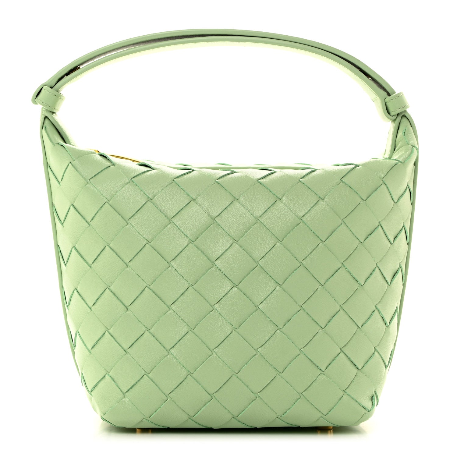 Bottega Veneta Calfskin Nappa Intrecciato Candy Wallace Fresh Mint 1 of 10