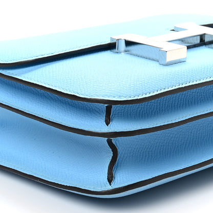 Hermes Epsom Constance 18 Celeste 9 of 10