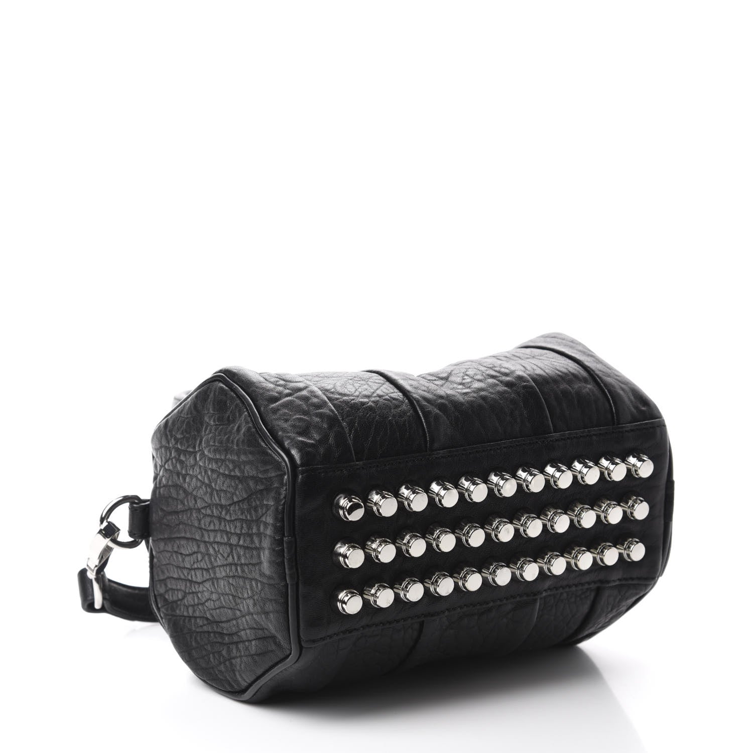 Alexander Wang Pebbled Lambskin Mini Rockie Black Rhodium Hardware 4 of 9