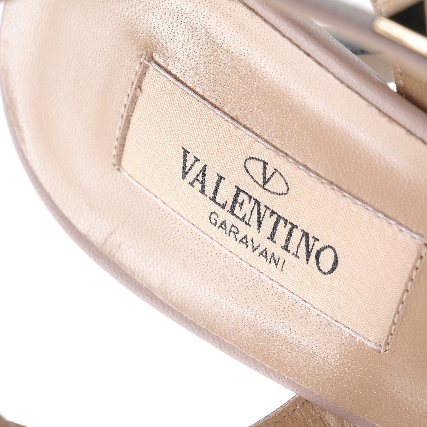 Valentino Garavani Patent Nappa Rockstud Ankle Strap 65mmPumps 40 Light Stone Poudre 7 of 9