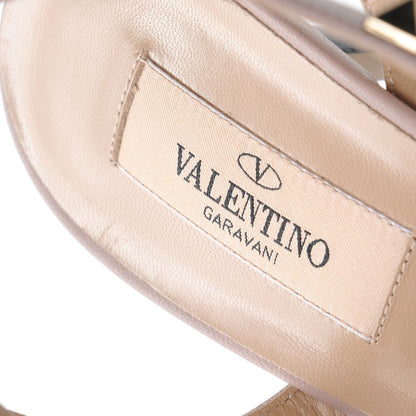 Valentino Garavani Patent Nappa Rockstud Ankle Strap 65mmPumps 40 Light Stone Poudre 7 of 9