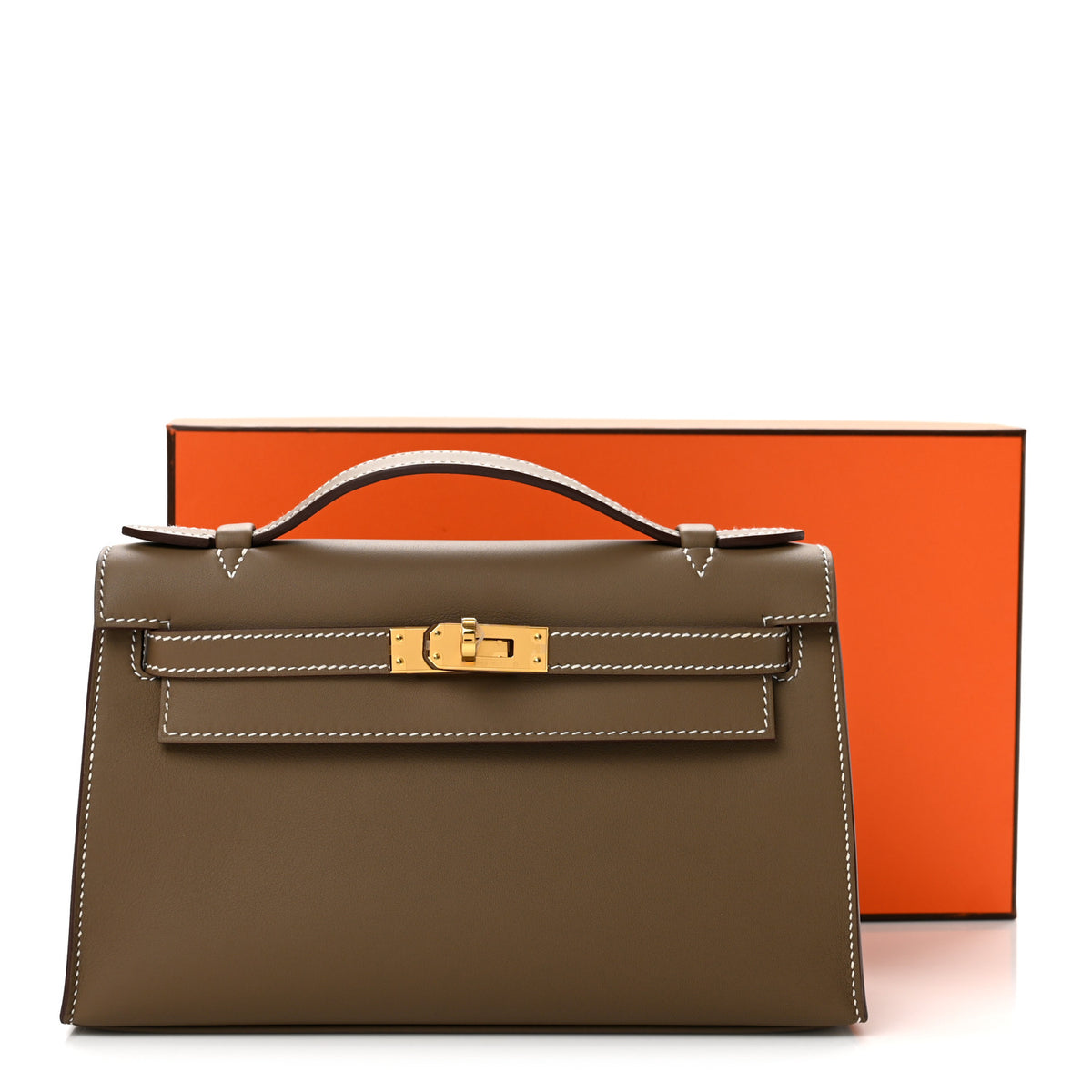 Swift Kelly Pochette Clutch Etoupe