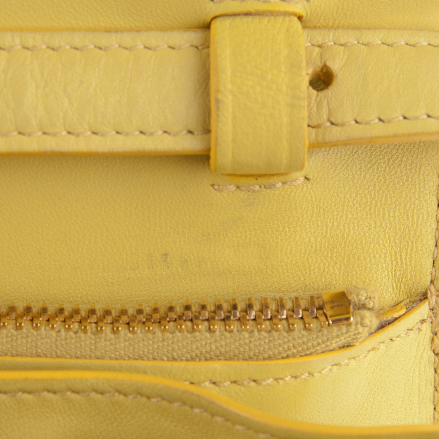 Celine Box Calfskin Large Classic Box Flap Bag Light Yellow 8 of 11
