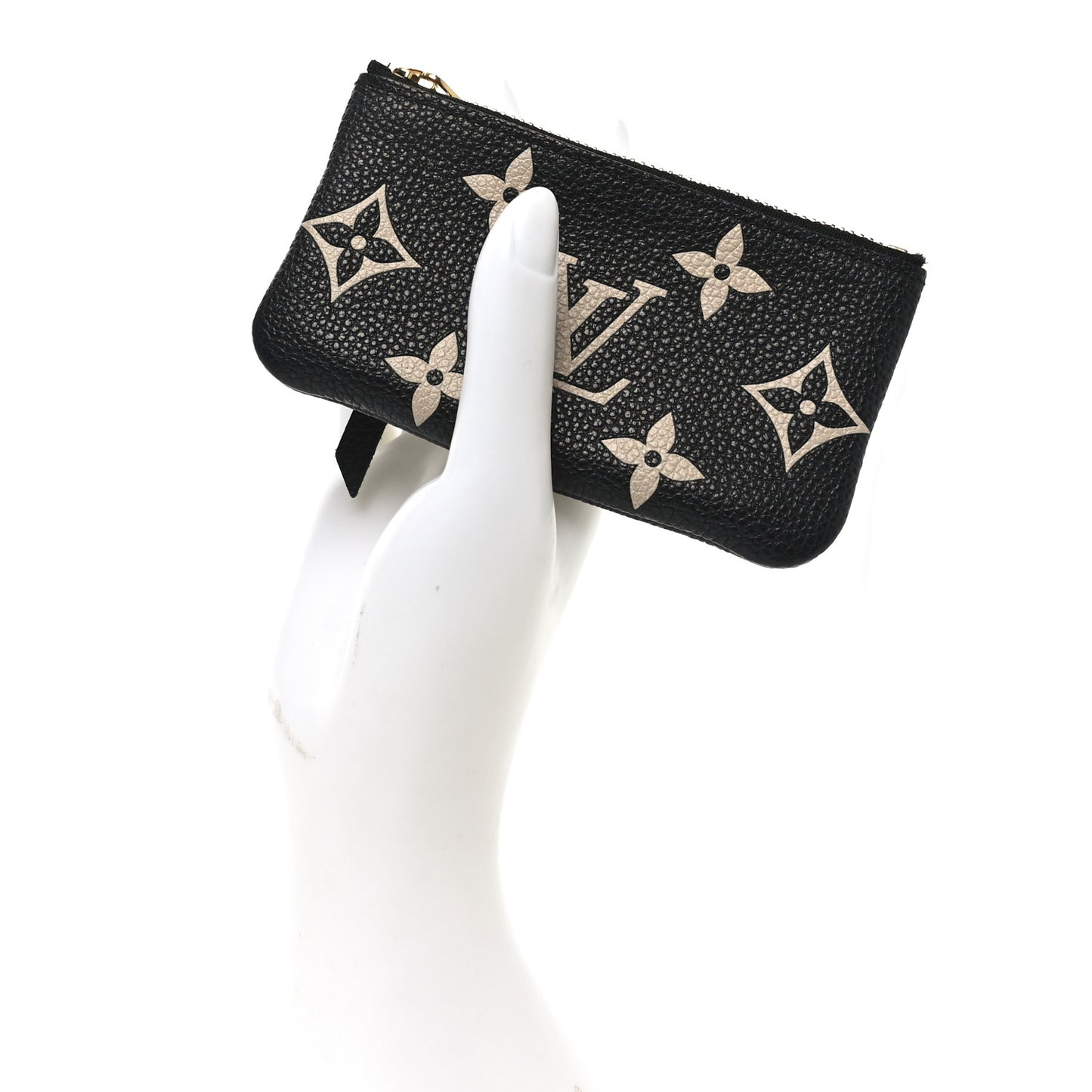 Empreinte Monogram Giant Key Pouch Black Beige