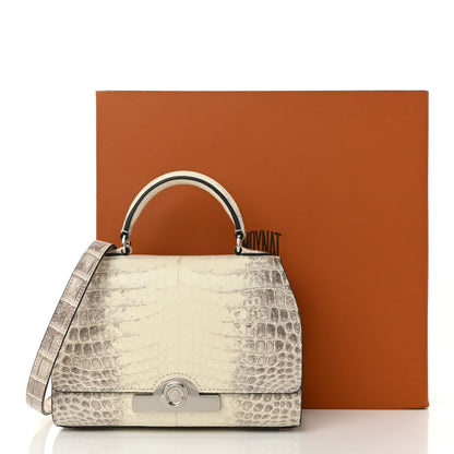 Moynat Niloticus Crocodile Himalaya Rejane BB White 10 of 10