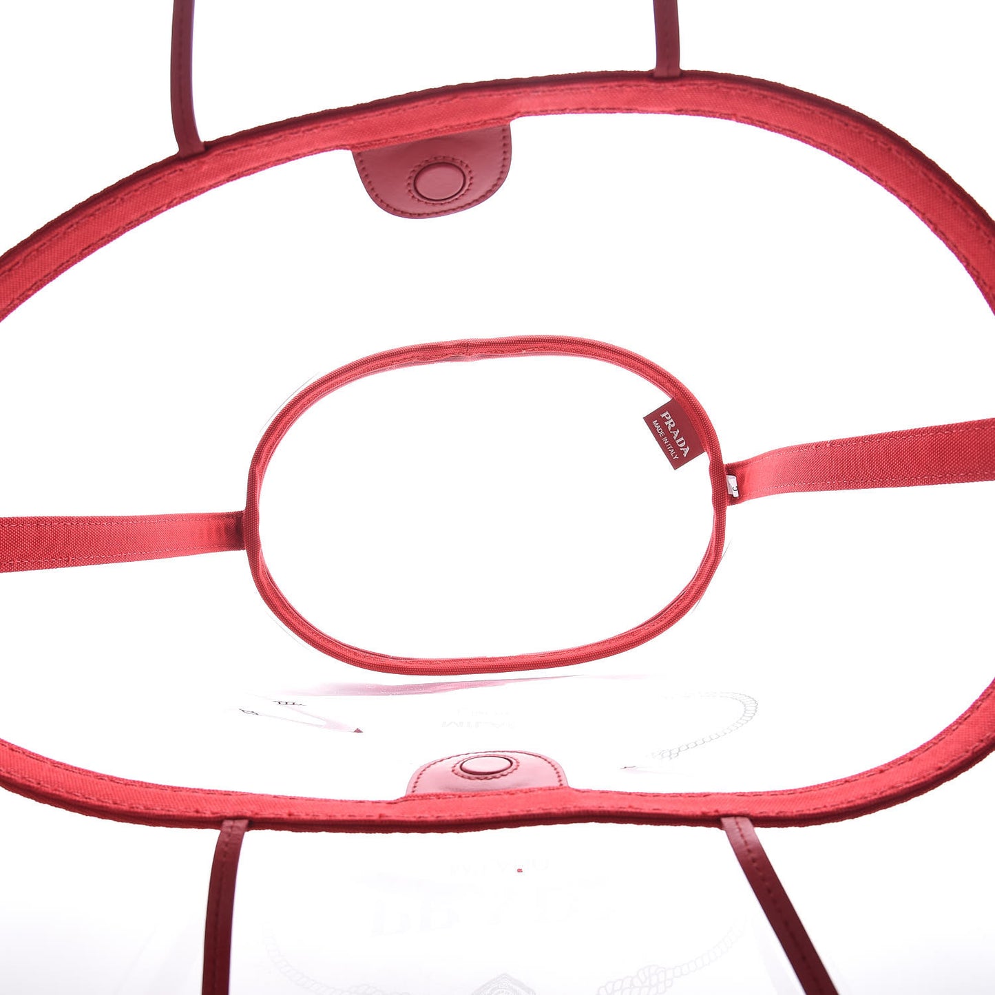 Plexiglass Canapa Shopper Tote Red