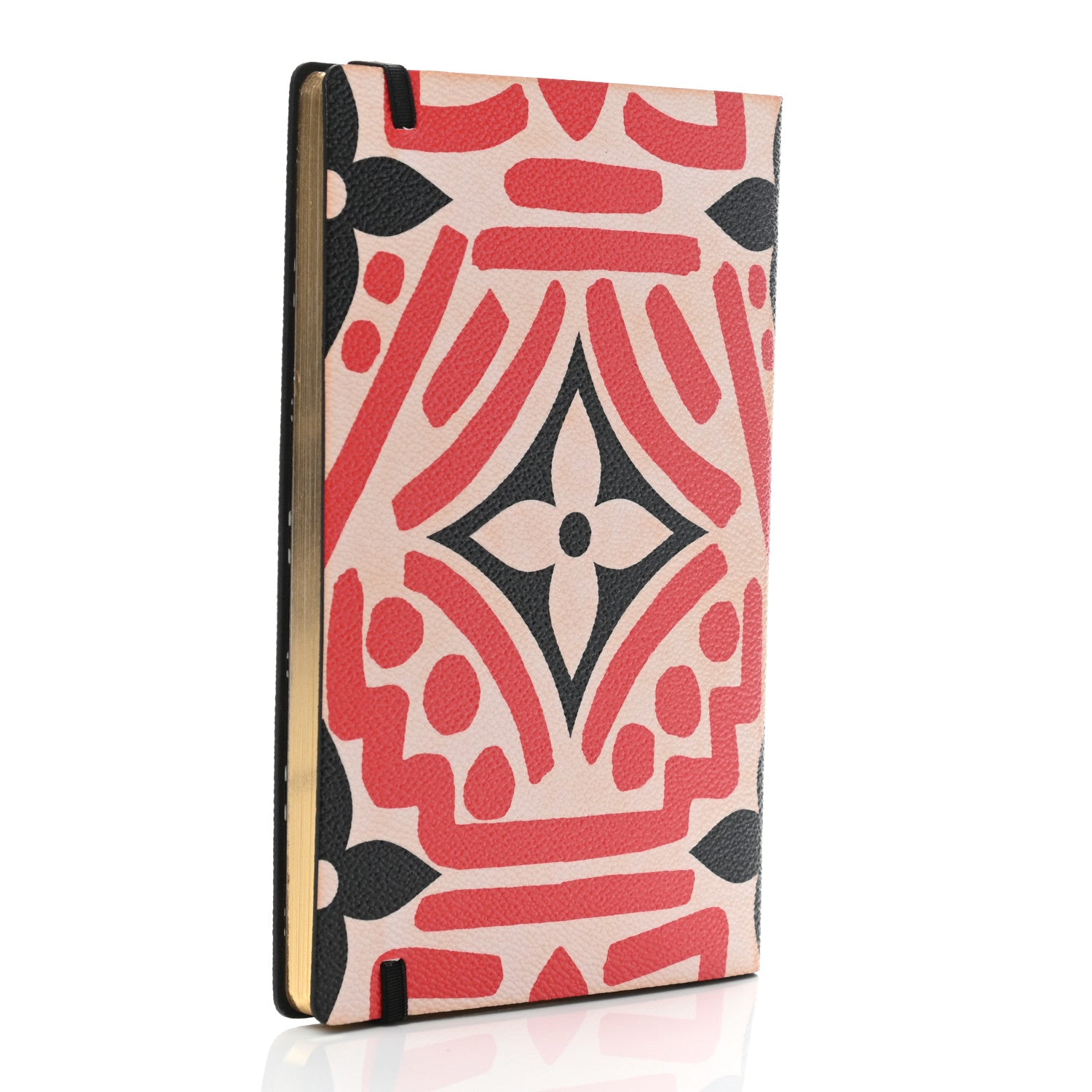 Louis Vuitton Monogram Giant Crafty Clemence Notebook Creme Rouge Black 2 of 4