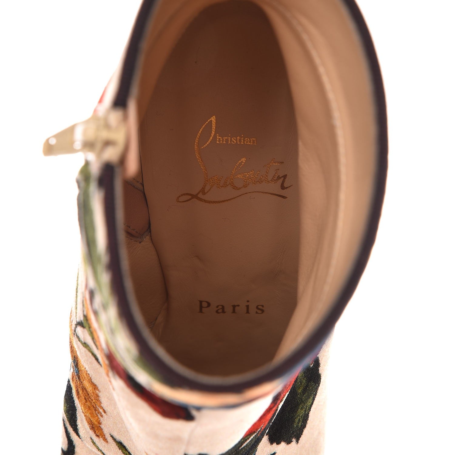 Christian Louboutin Veau Velours Moulamax 85 Booties 36 Nude 7 of 8