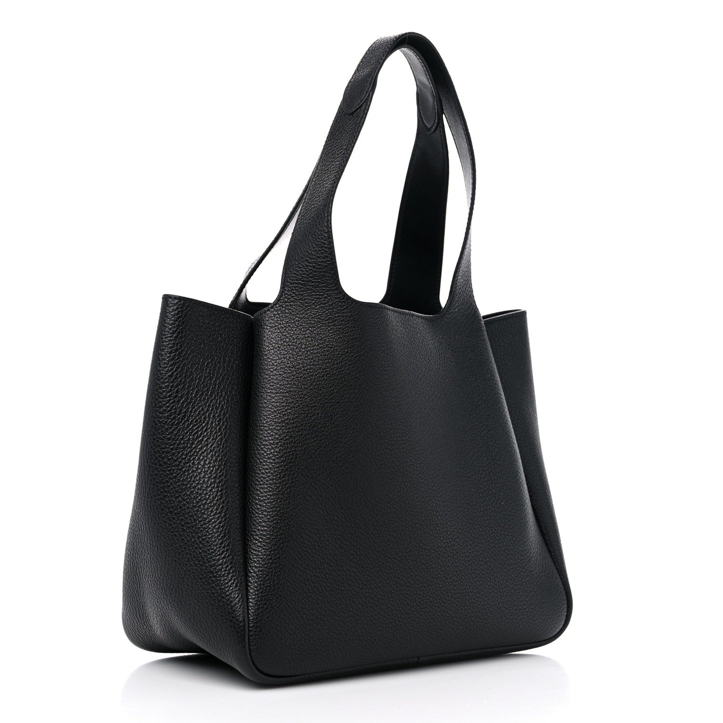 Vitello Daino Soft Medium Dynamique Tote Black