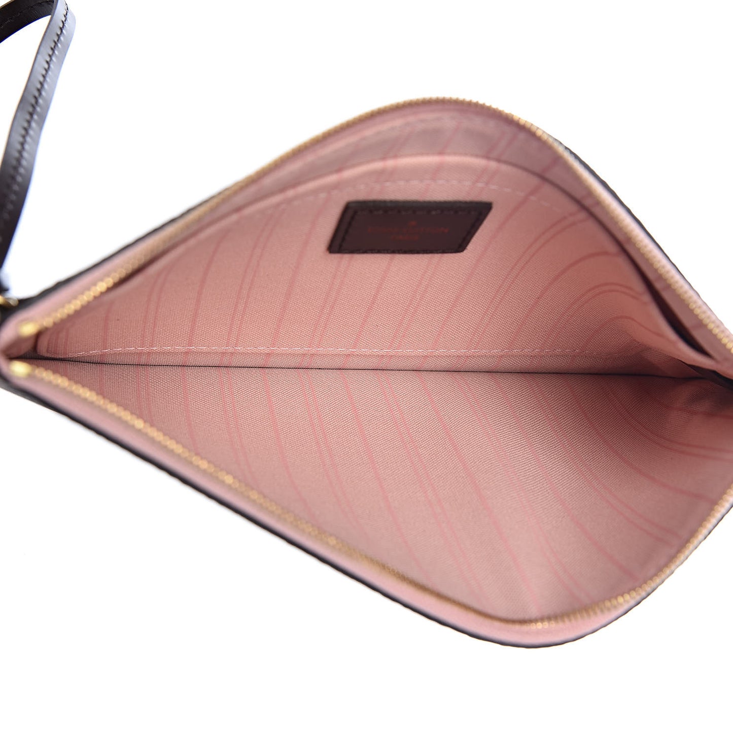 Damier Ebene Neverfull MM GM Pochette Rose Ballerine
