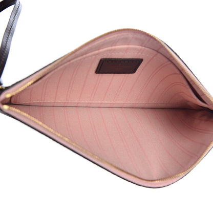 Louis Vuitton Damier Ebene Neverfull MM GM Pochette Rose Ballerine 5 of 8