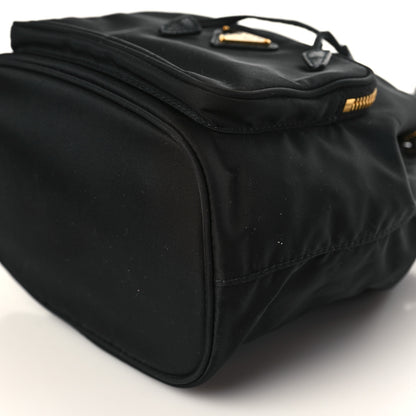Prada Saffiano Tessuto Nylon Mini Bucket Crossbody Bag Black 9 of 9