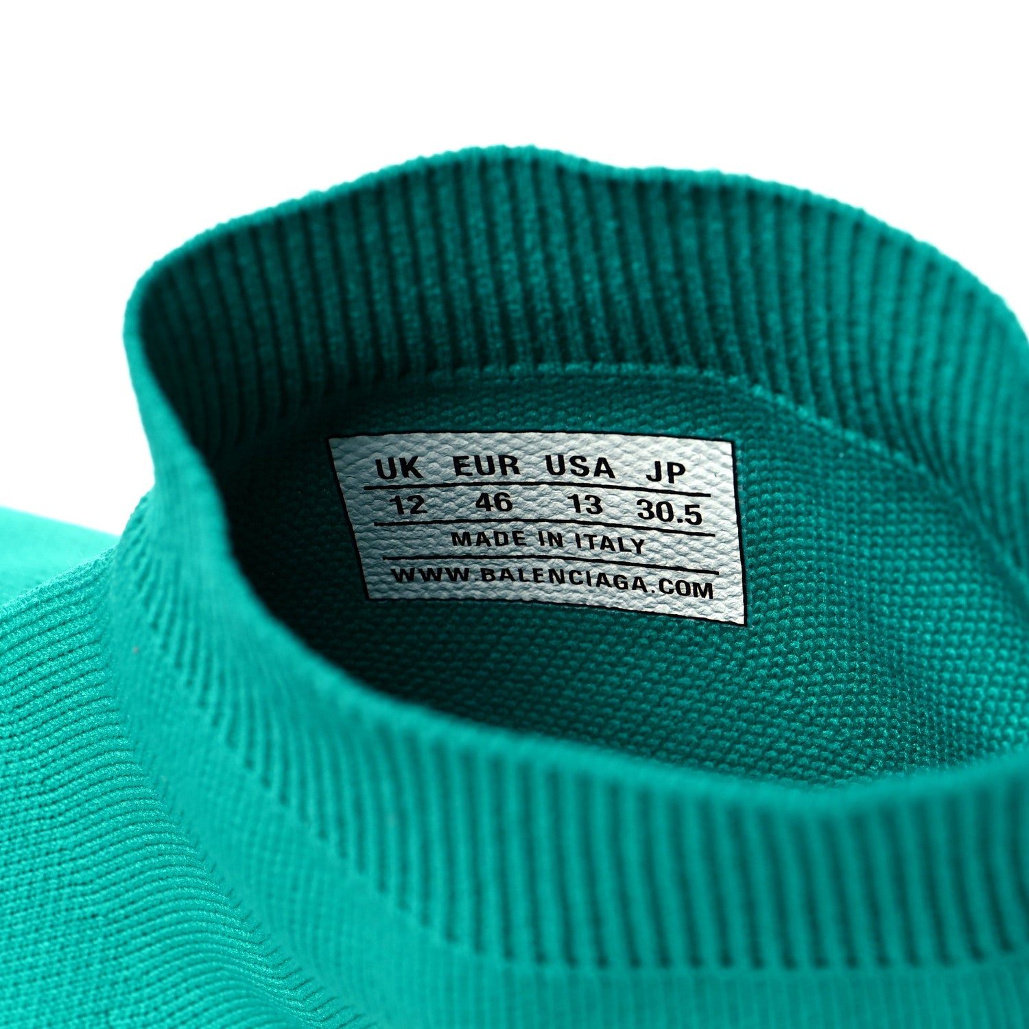 Balenciaga Neoprene Knit Mens Speed Sneakers 46 Turquoise 8 of 9