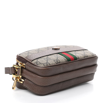 Gucci GG Supreme Monogram Web Mini Ophidia GG Bag Brown 4 of 10