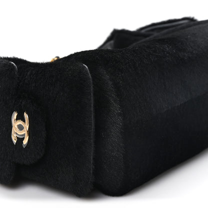 Chanel Pony Hair Mini Chanel 25 Handbag Black 9 of 11