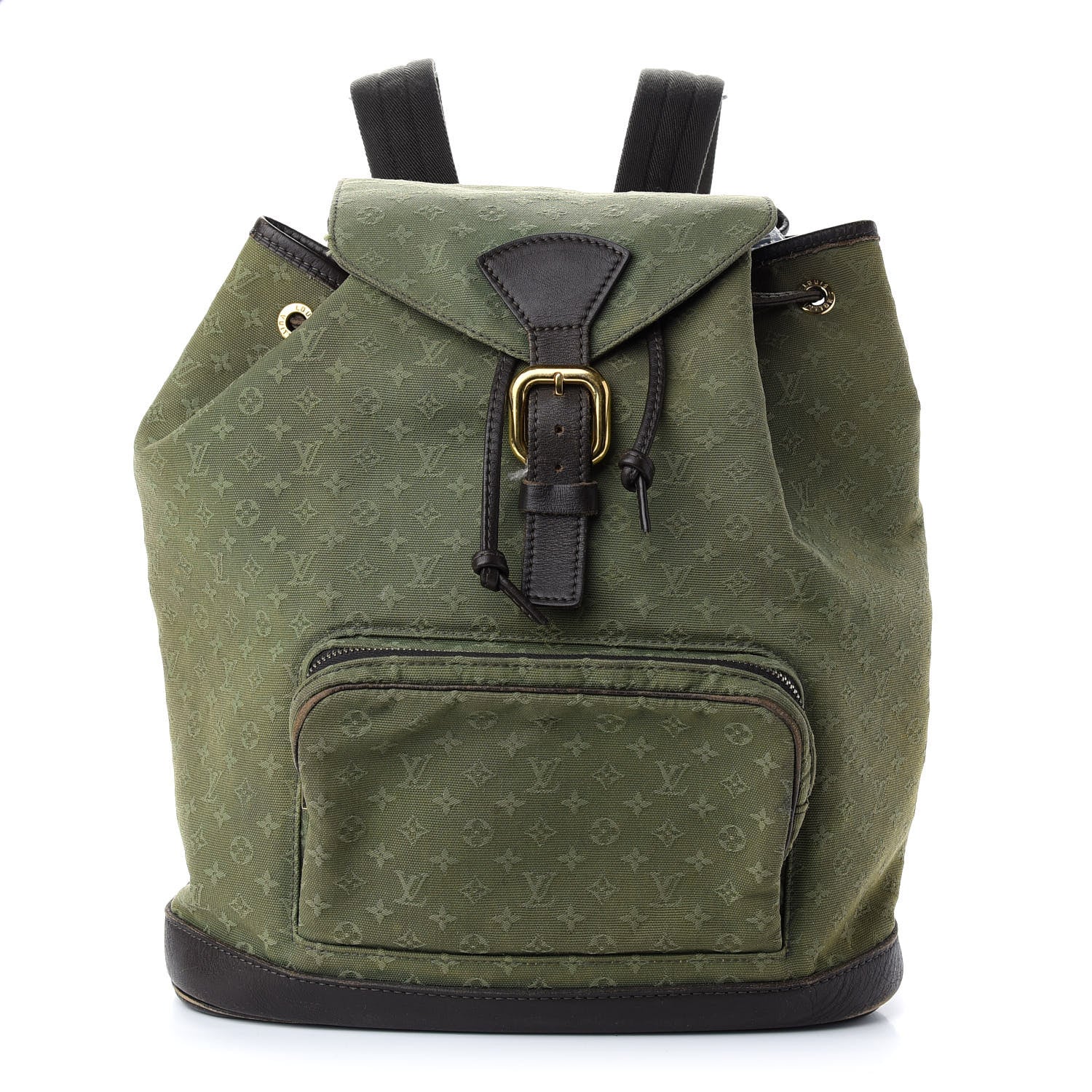Louis Vuitton Mini Monogram Montsouris GM Backpack Kaki 1 of 16