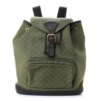 Louis Vuitton Mini Monogram Montsouris GM Backpack Kaki 1 of 16