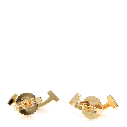 Tiffany 18K Yellow Gold T Smile Stud Earrings 3 of 4