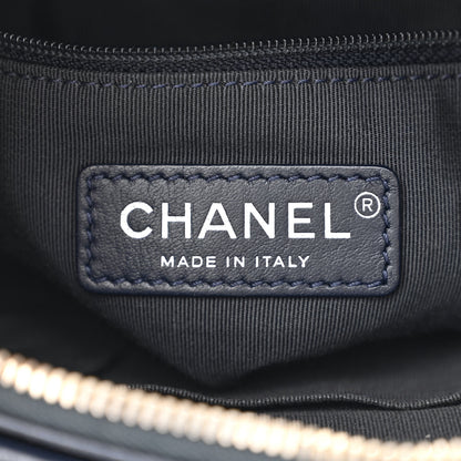 Chanel Tweed Calfskin Small Gabrielle Hobo Blue 6 of 10
