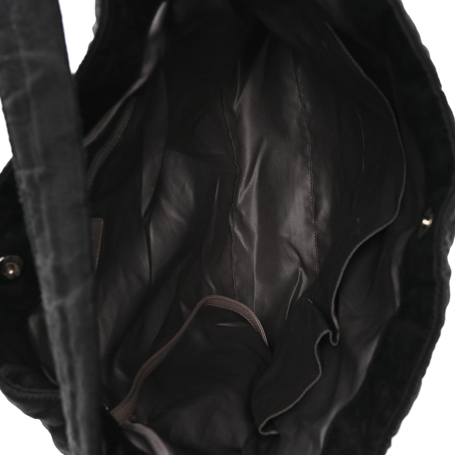 Chanel Crinkled Coated Canvas Le Marais Hobo Black 4 of 9