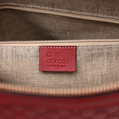 Gucci Soft Microguccissima Dome Satchel Red 6 of 10