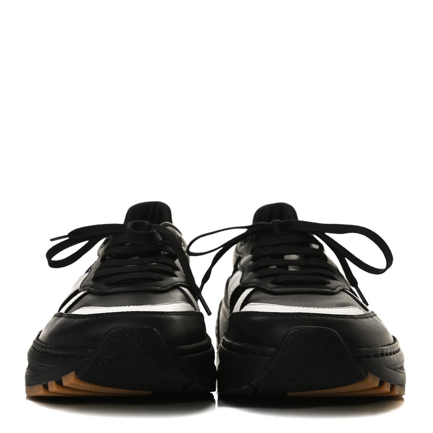 Calfskin Technical Mesh Speedster Sneakers 42 Black