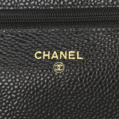 Chanel Caviar Quilted Wallet on Chain WOC Black 6 of 10