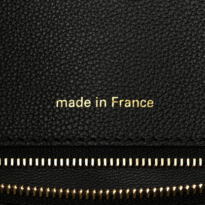 Louis Vuitton Calfskin Steamer MM Black 7 of 14