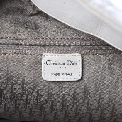 Christian Dior Lambskin Cannage Large Dior Soft Hobo White 6 of 11