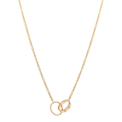 Cartier 18K Yellow Gold Interlocking LOVE Necklace 1 of 7